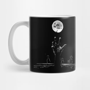 Spooky hand drawn halloween design Mug